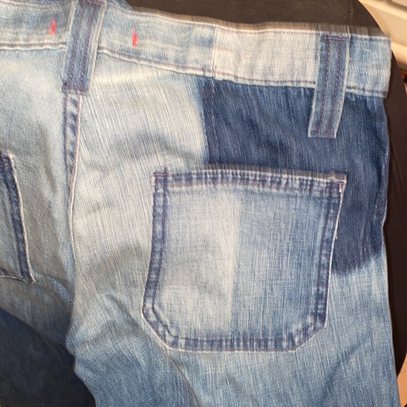 Textile Elizabeth James Stevie Flare Button Fly Lightweight 100% Cotton Jeans - Picture 4 of 6